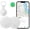 2 Pack*White, variant on Air Tag-2 Pack Item Finder Works with Apple Find My (iOS Only) App, Tracking Tags, Luggage tag, Trakcer Tag Locator for Keys, Luggage, Backpack etc. (Not for Android) Black