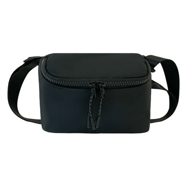 Bolsa de pecho para mujer bandolera de nailon informal color sólido para vacaciones (negro S) Ehuebsd Para Estrenar