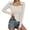 Beige, variant on Knit Pullover Sweater Winter Autumn Square Neck Button Down Top Soft Stretch Casual Blouse Tunic Long Sleeve Shirt