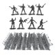 thumbnail image 1 of Figuras de soldados Hugo Set de juguete 100 piezas 4.5cm, 1 of 8