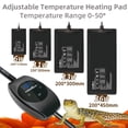 thumbnail image 2 of EU US UK Plug Waterproof Reptile Heating Pad Indoor Climbing Heater Mat with Intelligent Temperature Control 6W 11W 23W 36WUS Plug He Qiyong unisex, 2 of 2