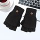 thumbnail image 5 of Guantes de invierno de medio dedo-Negro-Talla única, 5 of 6
