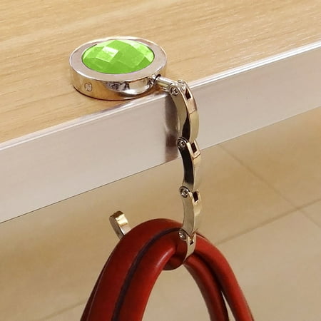 

Clearance! Feinib Over The Door Hooks Foldable Purse Hook Floding Handbag Hanger Rhinestone Bag Holder For Table Desk Hooks For Hanging Clearance Sale