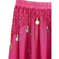 thumbnail image 5 of Nyeemya Belly Dance Skirt Sequin Beaded Chiffon Swing Skirts Women Belly Dancing Practice Clothing Hot Pink One Size, 5 of 7