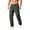 Army Green, variant on Mens Cotton Flex Stretch Cargo Pants Elastic Waist Drawstring Hiking Work Pants Lightweight Multi Pockets Outdoor Casual Pants