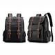 thumbnail image 2 of Backpack Leather Laptop Backpack For Men, Work Business Travel Office Backpack College Bookbag, Casual Waterproof Computer Backpack Fits Notebook 15.6, 2 of 5