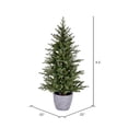 thumbnail image 2 of Vickerman 4.5' x 32" Potted Belgrade Pine Artificial Christmas Tree, Unlit, 2 of 2