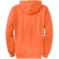 thumbnail image 2 of Joe's USA Full Zipper Hoodies - Hooded Sweatshirts Size M, Neon Orange, 2 of 2