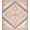 Pink Blue Beige, Pattern 2, variant on ODIKA 4'x6' Boho Zigzag Southwestern Borders Geometric Motifs Aztec Border Washable Area Rug None Pet Friendly, Non-Shedding for Bedroom, Reading Nook