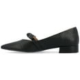 thumbnail image 3 of Journee Womens Cait Textured Material Slip On Mary Jane Flats, Widths Available, 3 of 10