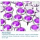 thumbnail image 4 of Uxcell 100Pack 8mm Rhinestone Stud Refills Embellishment Decorative Rivets Purple, 4 of 7