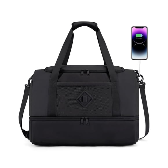Bolsa de viaje WANDF con bolsillo húmedo y compartimento para zapatos