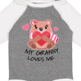 thumbnail image 4 of Inktastic My Granny Loves me- bear and hearts Boys or Girls Long Sleeve Baby Bodysuit, 4 of 5