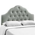 thumbnail image 3 of Hawthorne Collection King Tufted Panel Headboard in Gray, 3 of 4