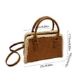 thumbnail image 3 of Bolso de hombro casual de moda | Versátil bolso y bandolera para mujer – Correa ajustable | Cuero PU | Diseño elegante y ligero – Compatible con teléfono, billetera, gafas de sol | Café/Marrón/Rojo, 3 of 6