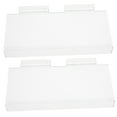 thumbnail image 4 of OULII 2Pcs Floating Slat Wall Shelves Clear Shoe Display Rack for Home Decoration and Retail, 4 of 8