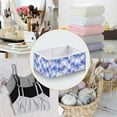 thumbnail image 4 of Foldable Fabric Storage Bin Home Cubes Clothing Organizer Bins Large Collapsible Box Basket for Home Organizer Blue and Purple Rhombus Shapes, 4 of 7