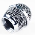 thumbnail image 2 of Monstrate Microphone Mesh Head Portable Detachable Reusable Washable Accessories Mic Universal Heads Component Glossy Part Concert Type3 NO3, 2 of 6