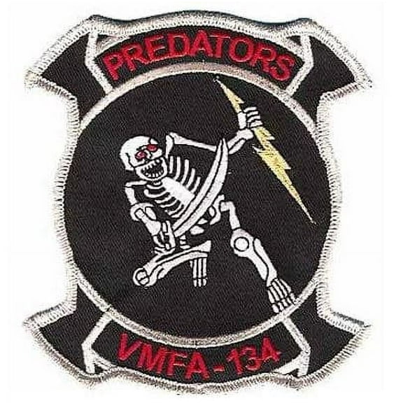 VMFA-134 Predators Squadron Patch – Plastic Backing