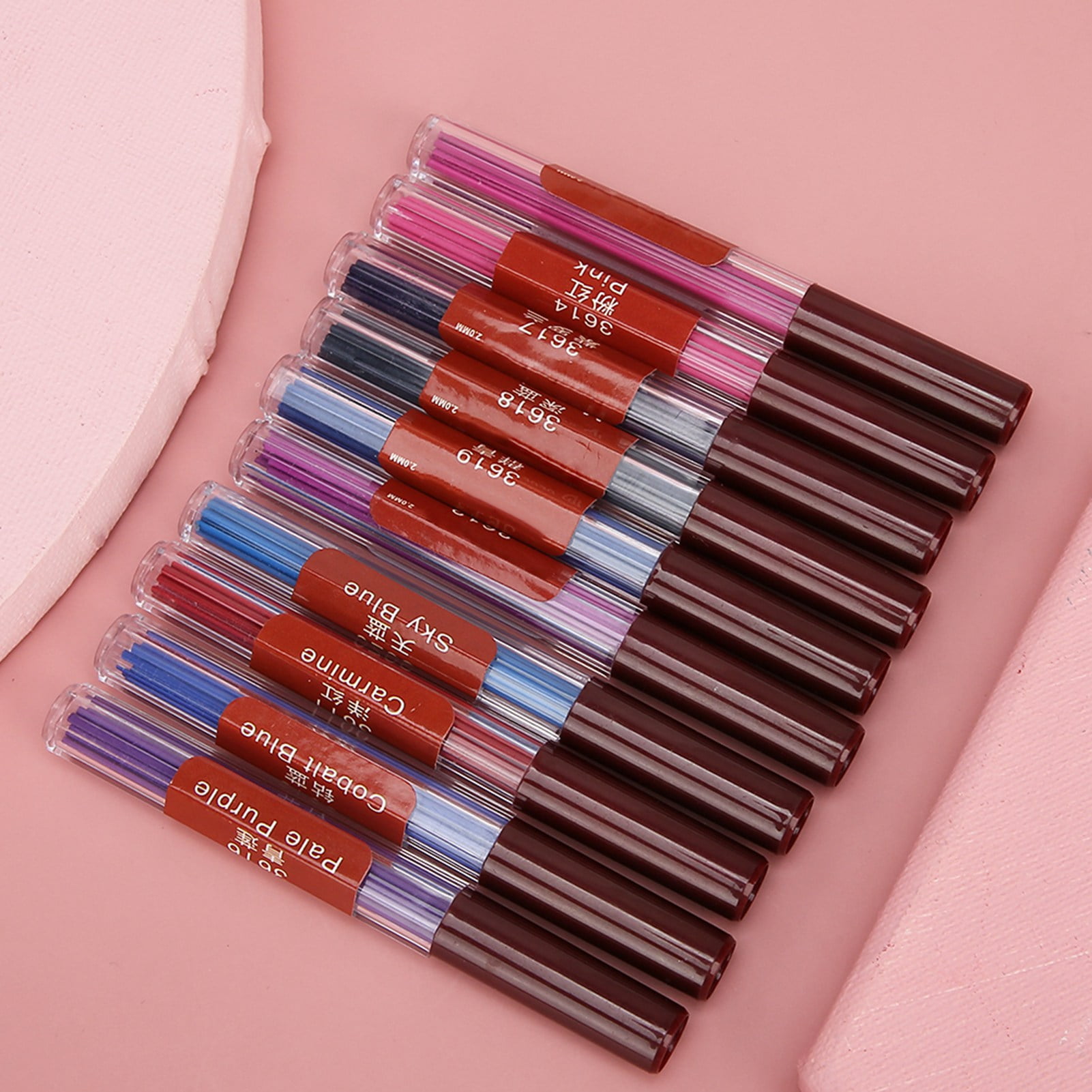 Automatic Pencil <span Style="background:red"></span> Refills, 2.0mm, 10 Colors, Safe, Eco,Friendly, Break,Resistant S