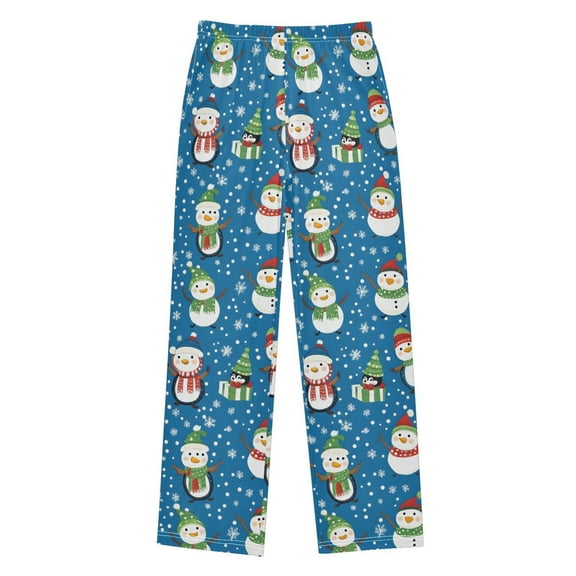 joogoo Christmas Snowman Pajama Pants Pj Bottoms Sleepwear Lounge L