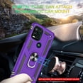 thumbnail image 7 of Compatible for Moto G Stylus 5G 2021 Case with HD Screen Protector,  Military-Grade Protective Phone Case with Magnetic Kickstand Ring for Motorola Moto G Stylus 5G Purple, 7 of 7
