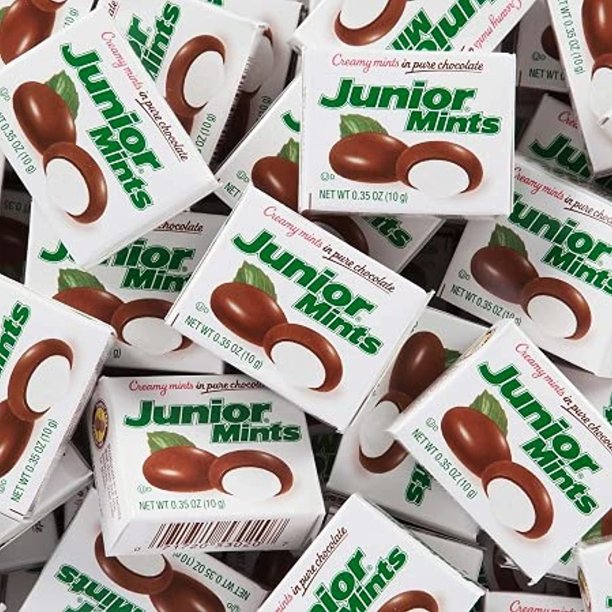 Tootsie Rolls Junior Mints Creamy Mints In Pure Chocolate Candy