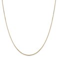 thumbnail image 1 of 14k Yellow Gold 1mm Sparkle Octagonal Box Chain Necklace Pendant Charm, 1 of 9