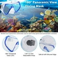 Adjustable Snorkeling Gear Mask Fin Snorkel Set iMounTEK Diving Dry Top Snorkel with Swim Fins