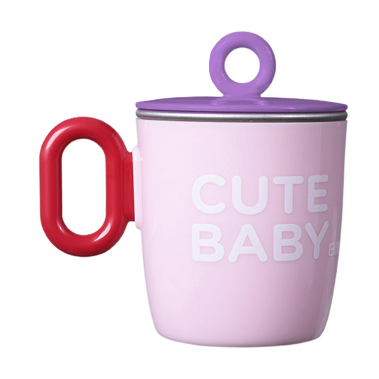 Baby Kids Toddler Sippy Cup Mug for Milk, Coffee, Stainless Steel Trainer  Straw