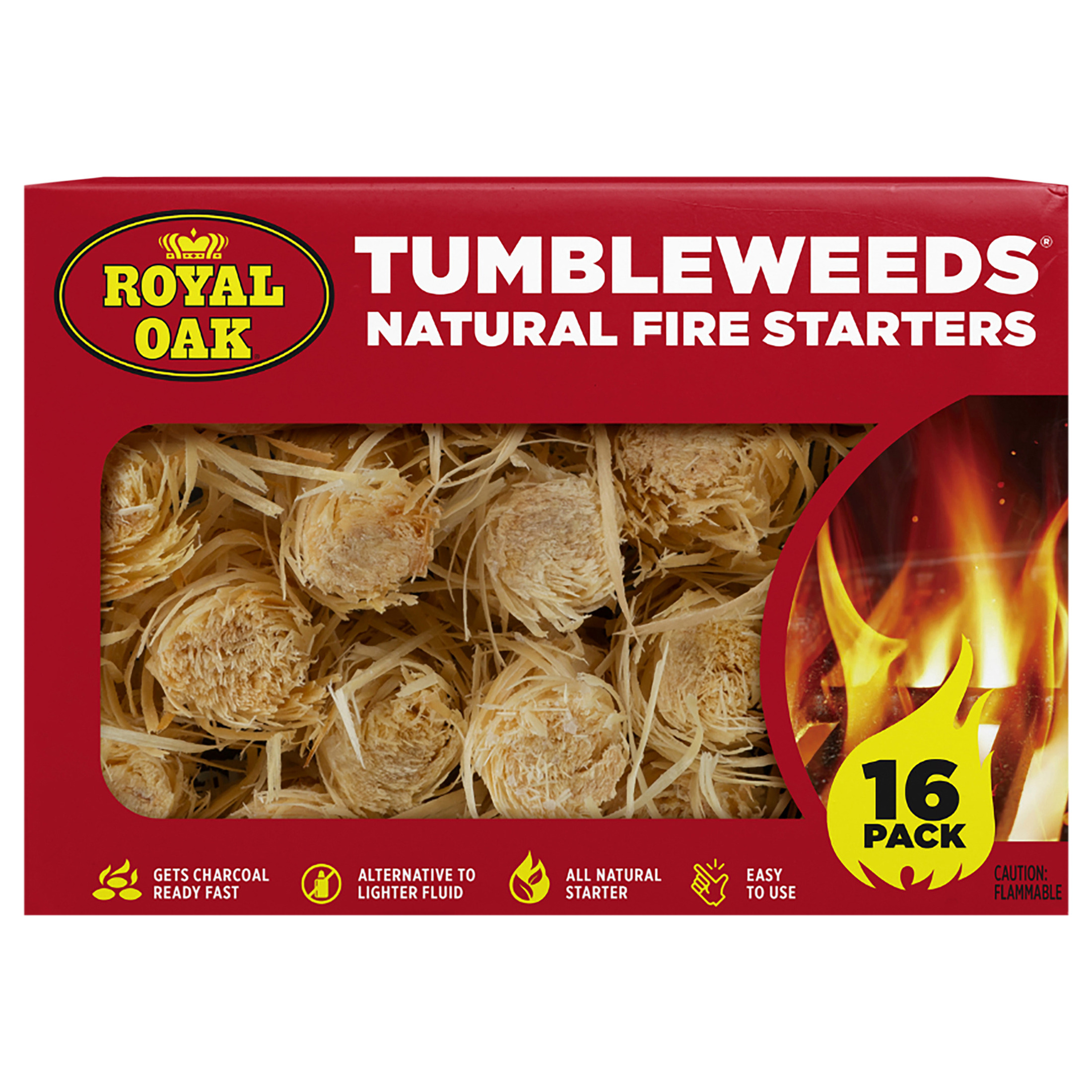 Royal Oak Tumbleweeds Natural Fire Starters 16 pack