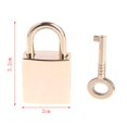 thumbnail image 3 of Mini candados cuadrados con candado personalizado antiguo con llave Vintage Wish Lock, 3 of 5
