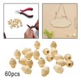 thumbnail image 3 of 60 piezas de espaciadoras de gran tamaño 20 mm sueltas con agujero de ganchillo de para joyería DIY Soledad perlas de verticilo, 3 of 10