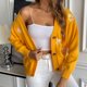 thumbnail image 3 of Dulce chaqueta de suéter con cuello en V bordado de crisantemo pequeño para mujer otoño e invierno nuevo cárdigan de punto suelto, 3 of 4