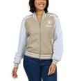 thumbnail image 4 of Women's WEAR by Erin Andrews Tan Las Vegas Raiders Tonal Full-Zip Bomber Jacket, 4 of 5