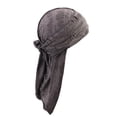 thumbnail image 2 of Helii Silky Satin Durag for Men, Breathable Headwrap with Neck Drape, Sun Hat & Biker Bonnet Headwear, 2 of 7