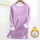 thumbnail image 1 of HongQid Women's Winter Warm Sherpa Lined Fleece Crewneck Sweatshirt Pullover Loungewear Tunic Tops, 1 of 6