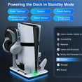 thumbnail image 6 of APTGAME Cooling Station for PS5 Slim & PlayStation 5 Pro Console,Headset Holder PS5 Accessories Dual Controller Charging Station for PS 5 Controllers, 7 RGB Light, Don fit the regular PS5, 6 of 10
