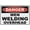 Warning Sign 2, variant on Danger Men Welding Overhead Sign 8"x12", Aluminum Tin Warning Signs for Home Outdoor Garden, Durable Safety Sign for Construction