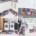 thumbnail image 5 of Colorful Pioneer Flower Patchwork Kitchen Rugs Sets Of 2,Anti Fatigue Kitchen Mat Rugs Non Slip Washable,Decorative Kitchen Floor Mats for Kitchen,Sink,Laundry,17"x30"+17"x47", 5 of 7