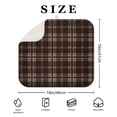 thumbnail image 4 of Brown Beige Checkerboard Checkered Pattern Dish Drying Mat for Kitchen 1 Pack, Ultra Absorbent Microfiber Dishes Drainer Mats,16"x18", 4 of 6