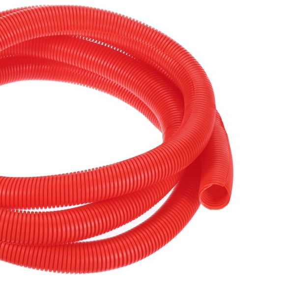 Uxcell 10ft 1 Inch Red Wire Loom Split Tubing Cord Protectors Flexible Conduit