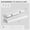 Classic White - Soft Neutral Satin, variant on 18 inch Golden Oak Floating Shelf, High End Solid Real Wood 18inch Small Floating Shelves for Wall Mounted, Oak Wooden 18in Floating Shelves, Heavy Duty Bracket, 18 X 6.5 X 1.75 in, Set of 2
