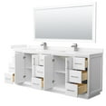thumbnail image 7 of Wyndham Collection WCF414184DWHWCUNSM70 Strada 84" Free Standing Double Basin Vanity Set -, 7 of 7