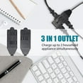 thumbnail image 5 of EP 2 Pack 6 Ft Extension Cord with 3 Power Outlets - 2 Prong Plug, 16 AWG SPT-2 Durable Black Power Cable for Home, Office or Kitchen - UL Listed, 5 of 6