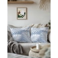 thumbnail image 2 of Outdoor Pillows Waterproof, Purple Palm Leaf Throw Pillows with Inserts Included, Summer Coastal Botanical Tropical Indoor Outdoor Decorative Lumbar Pillow for Bed/Couch/Patio 18"x18", 1Pcs, 2 of 8