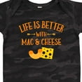 thumbnail image 4 of Inktastic Life's Better Mac & Cheese Boys or Girls Baby Bodysuit, 4 of 5