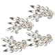 thumbnail image 5 of pares de pendientes elegantes con forma de gota retro para mujeres y niñas, accesorio de joyería de aleación, color plateado, 5 of 5
