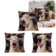 thumbnail image 6 of 18x18 Pillow Cover, Screaming Goat Plush, Funny Animal Throw Pillow with Soft Design, Decorative Pillowcase with Material, Home Decor Accent, Cushion Cover for Bed Couch Chair Bedroom Living Room(F), 6 of 6