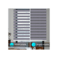 thumbnail image 3 of WYMO Zebra Blinds 43 x 84 INCH - Sheer Horizontal Blinds and Shades for Daytime and Nighttime - Light Filtering Roller Shades for Windows - Blue Grey - Manual Control Stick, 3 of 7